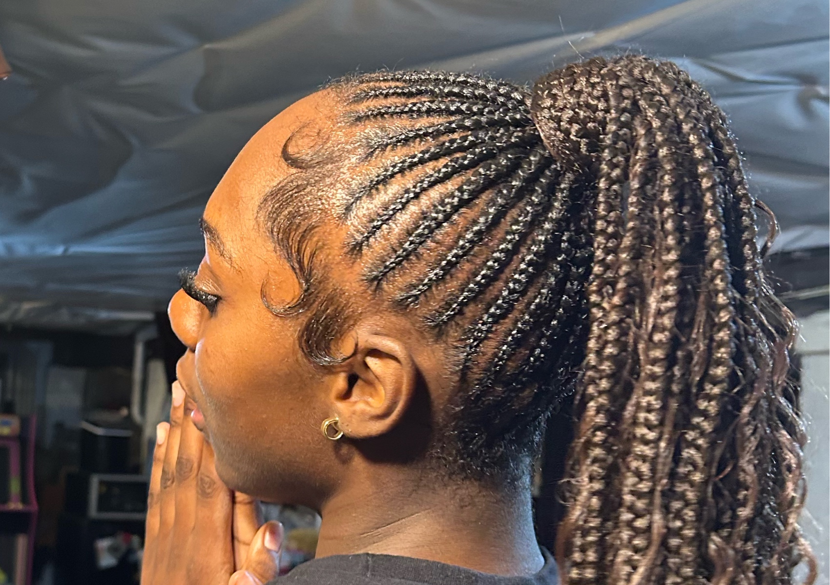 Stitch ponytail 