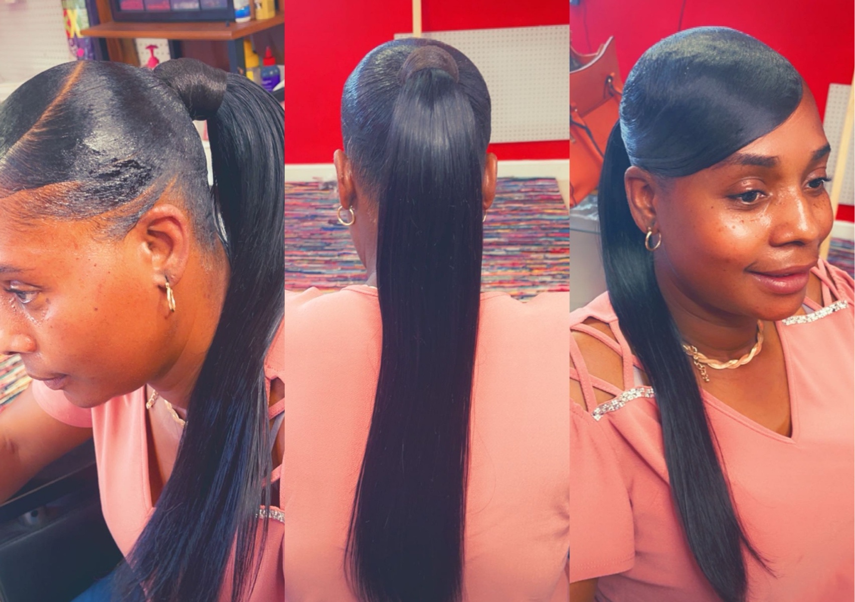 BRAIDING or REGULAR STYLE PONYTAILS