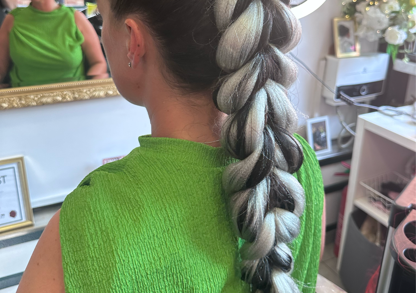 Dragon Braids (with extensions/colour)