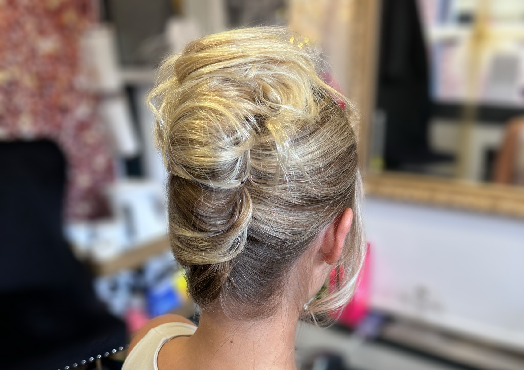 Un-done french twist 