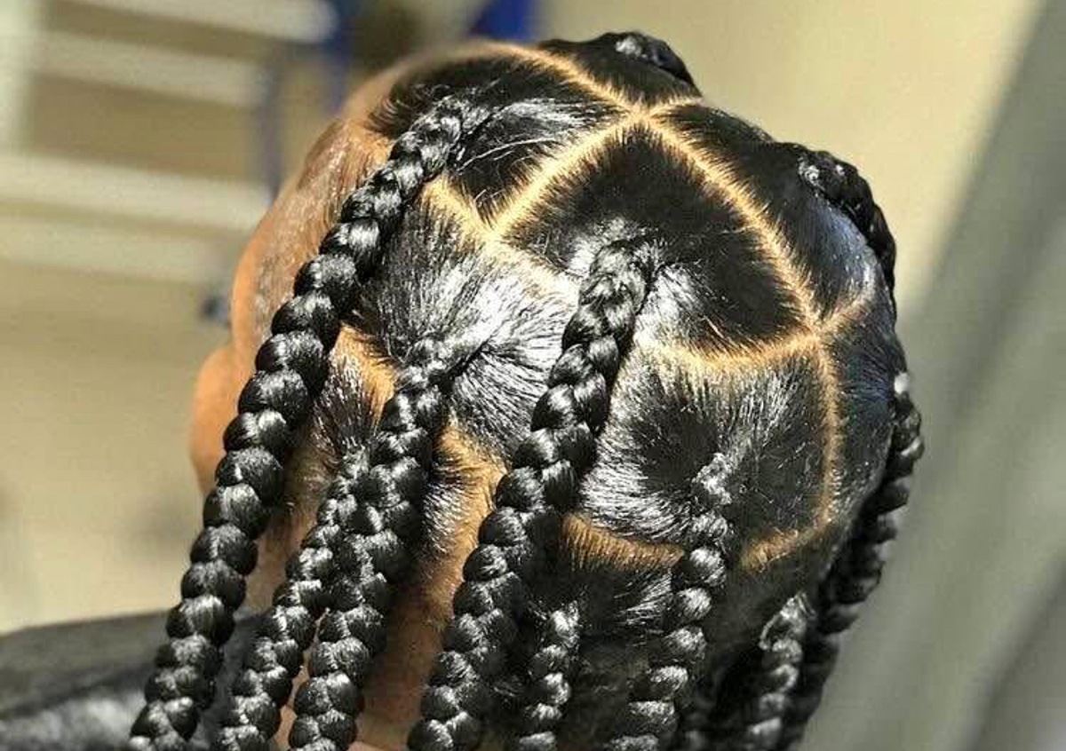 Large Knotless Braids