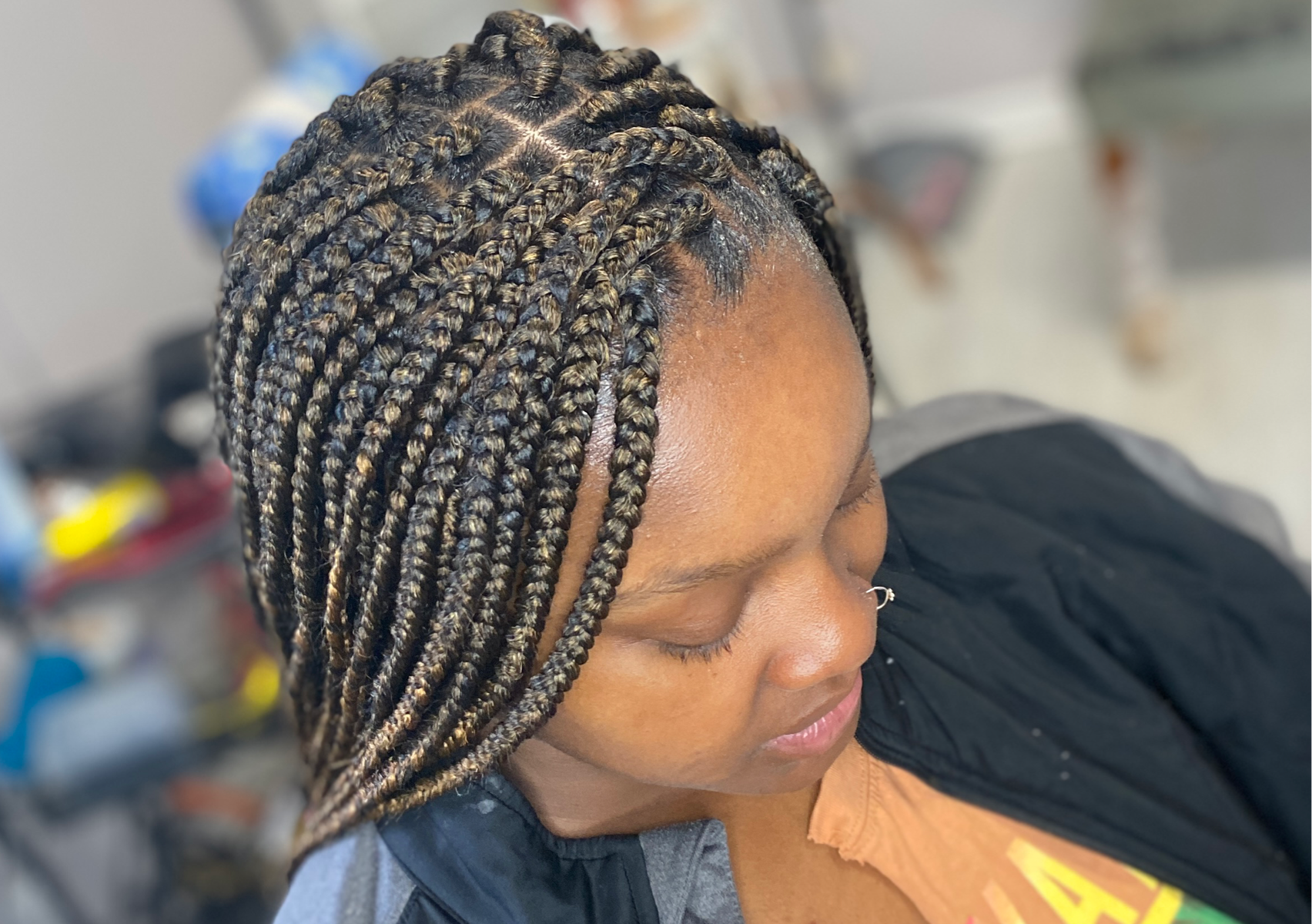 Medium Box braids