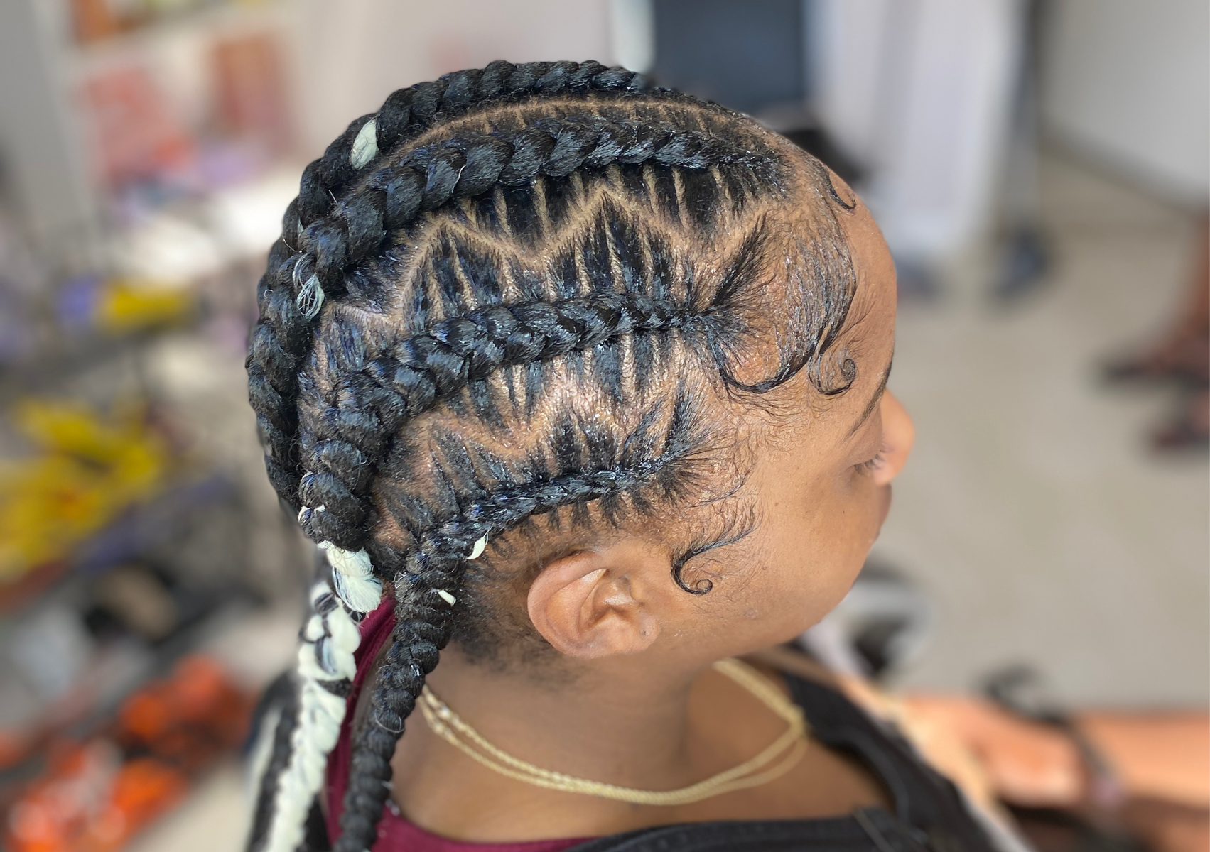 Stitch braids/ Feed Ins (up to 6)