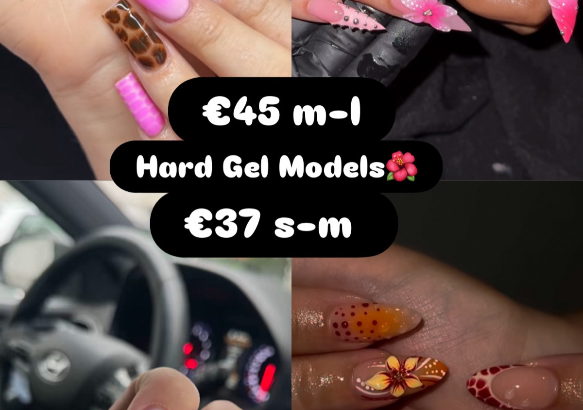 Hard gel exstention 