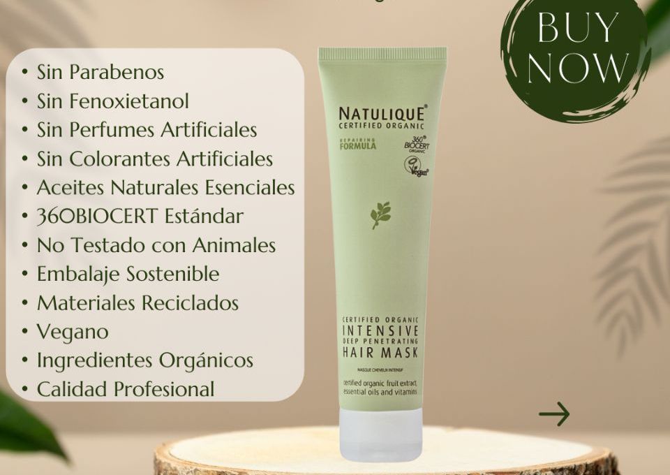100 ml NATULIQUE Mascarilla Capilar Intensiva Certificada Orgánica