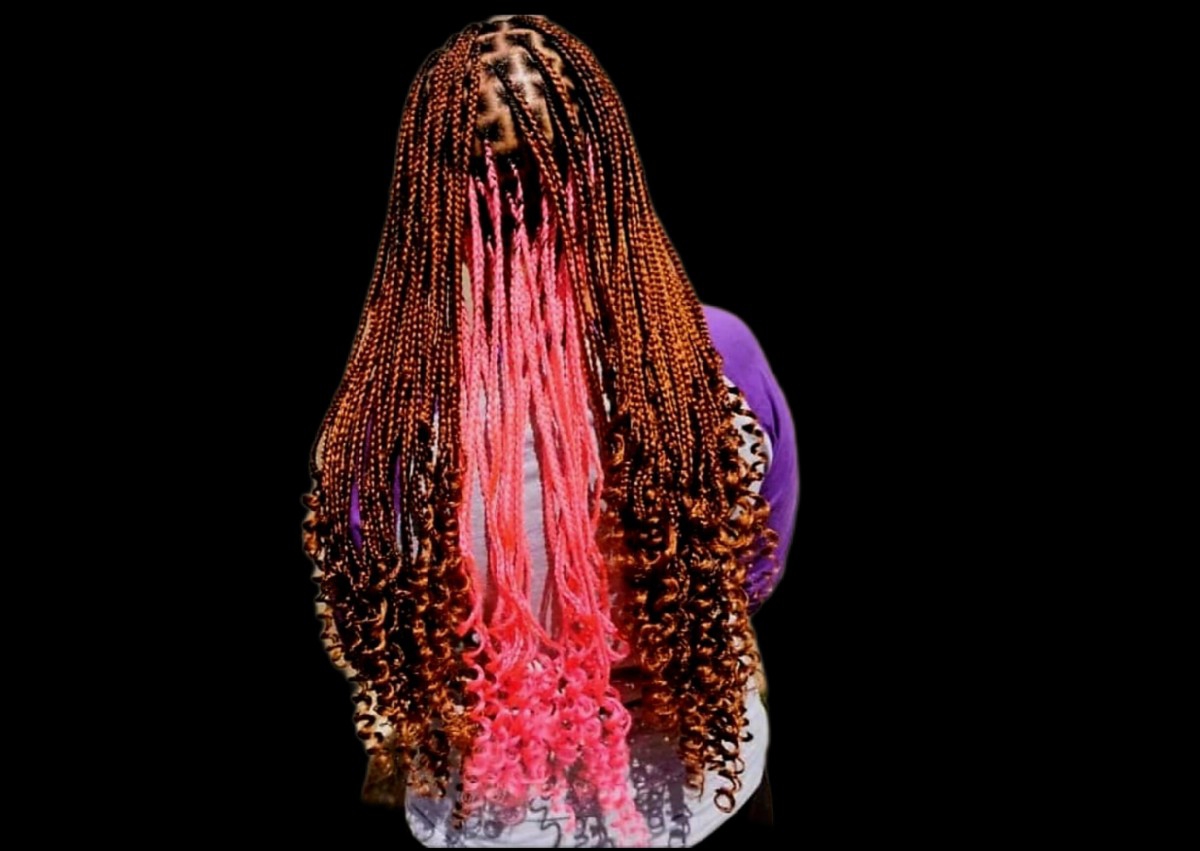 Knotless Peekaboo braids