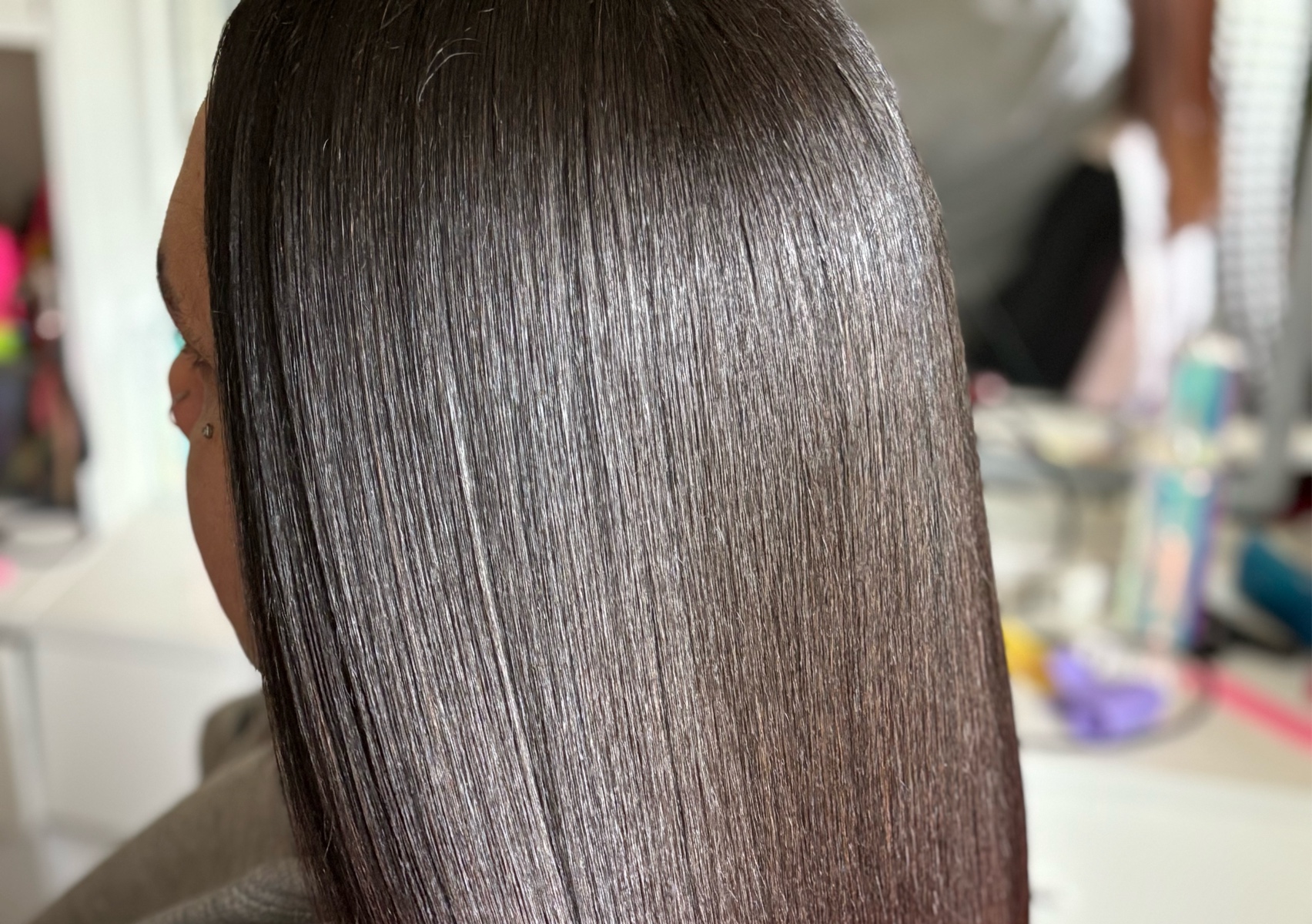 Shampoo silk press