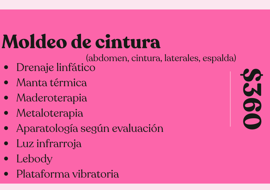 Moldeo de cintura| 6 sesiones