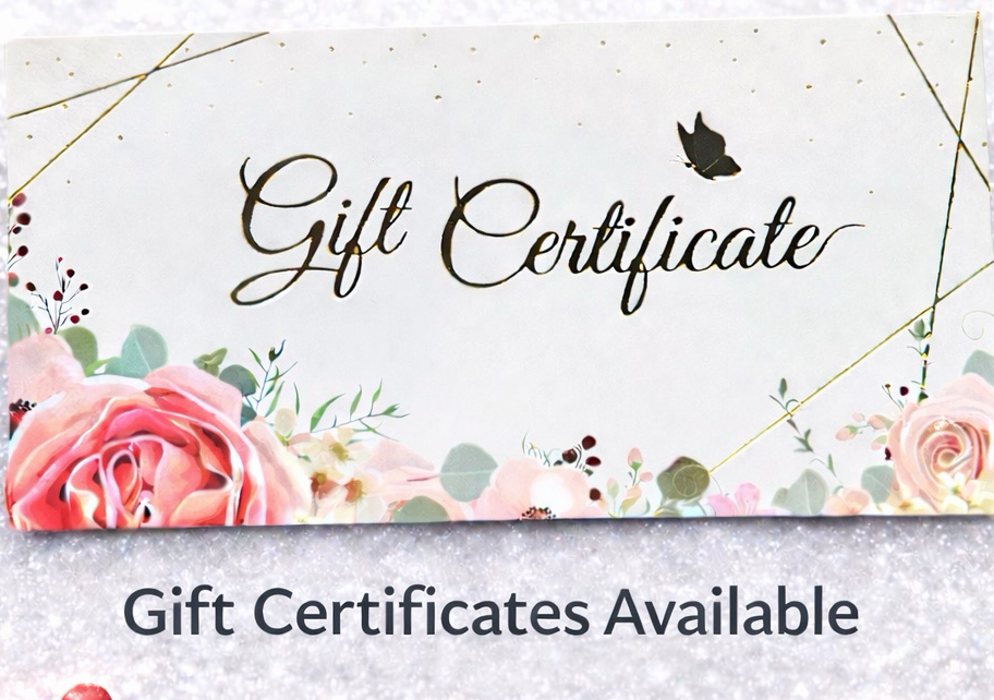 Gift certificates