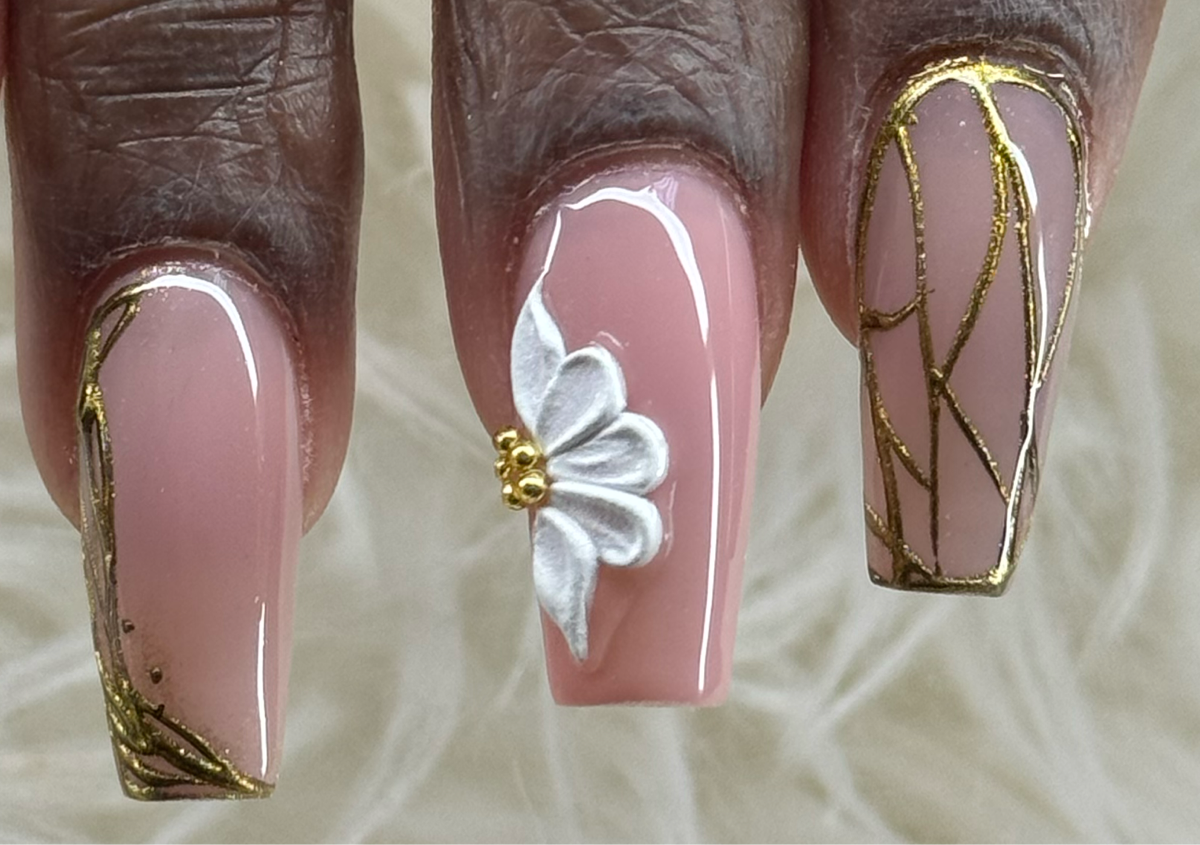🌹3D Flowers per nail