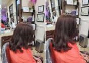 WOMEN HAIRCUT WITHOUT WASH(SHORT HAIR)