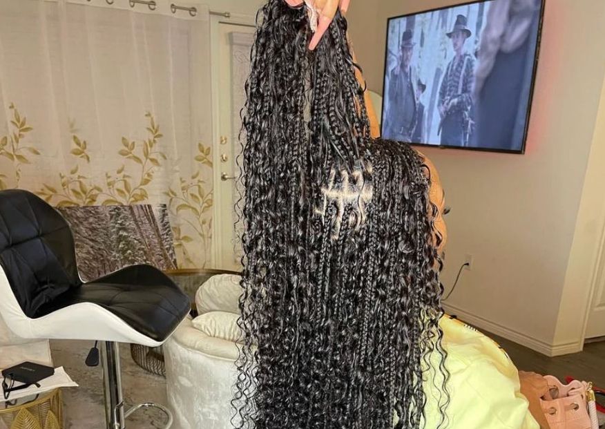Human Hair Small Boho Braids