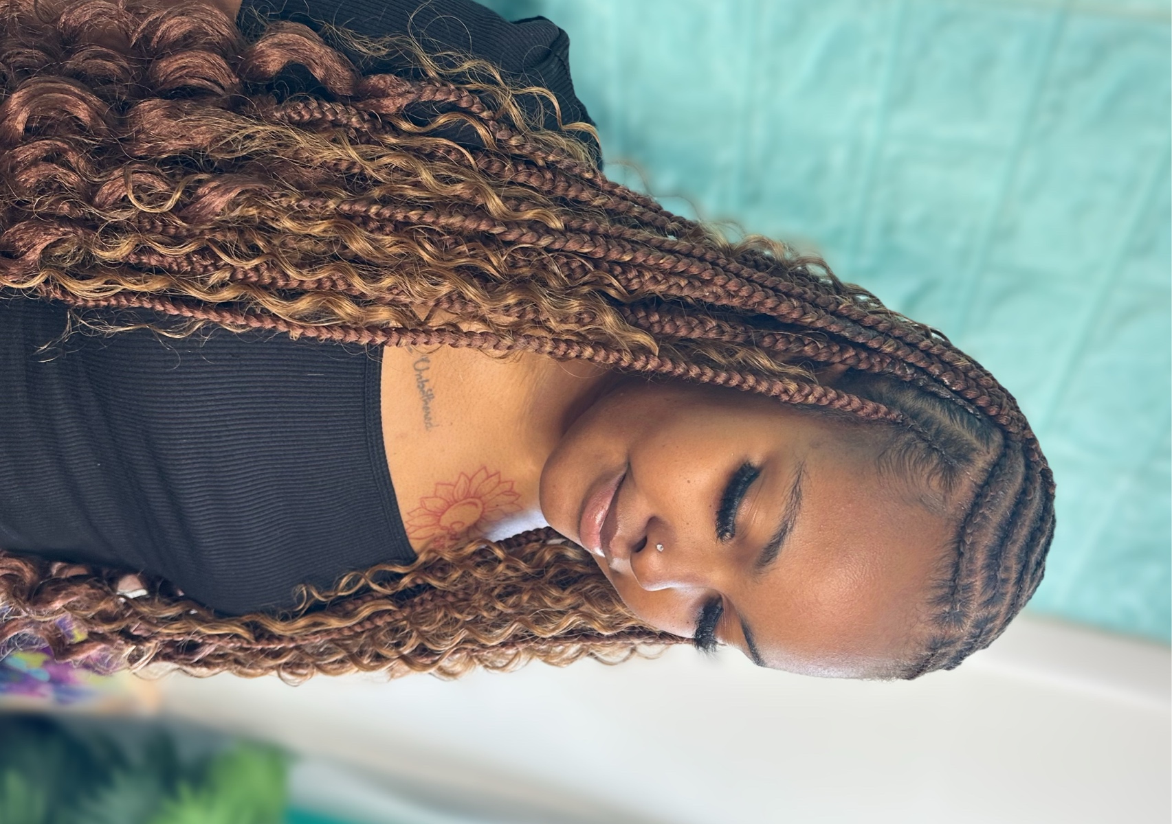 Fulani Braids with Knotless