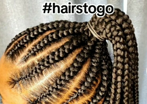 Cornrows up in one (braids)