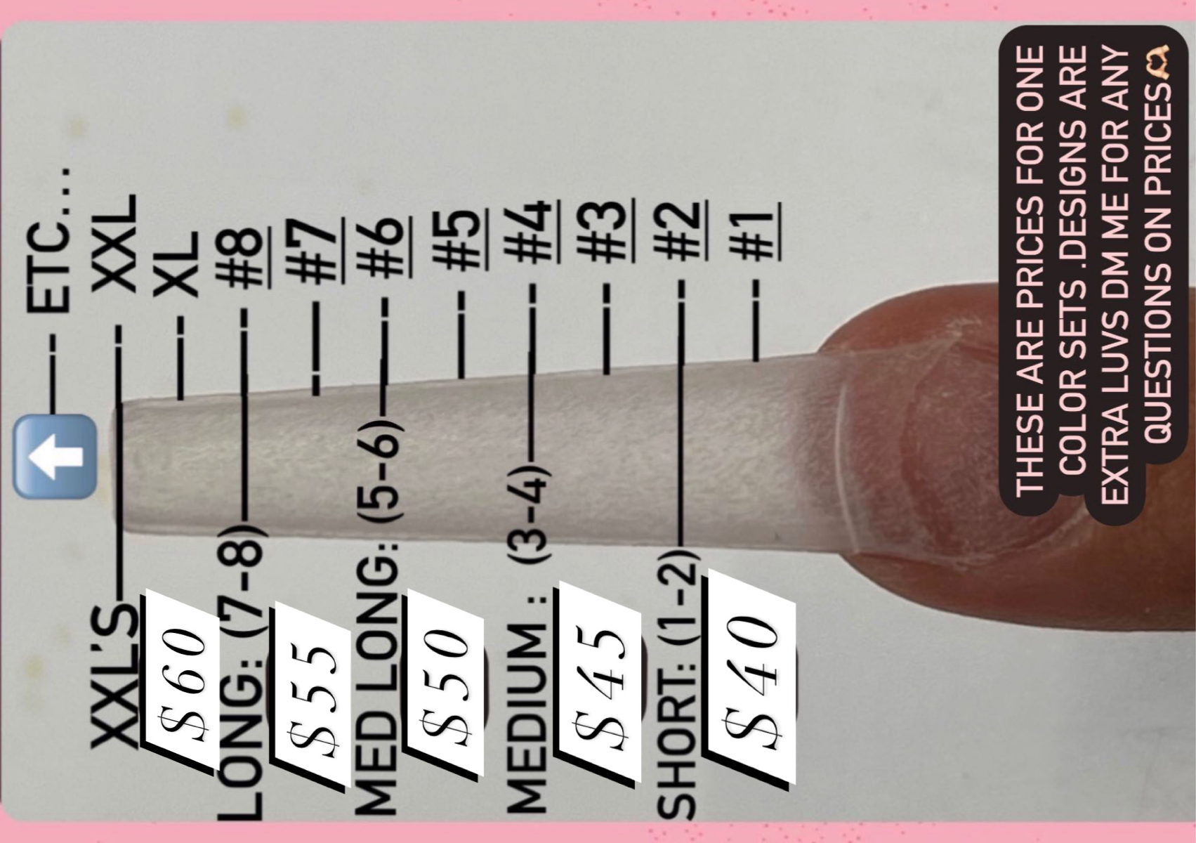 Short Acrylic Full set