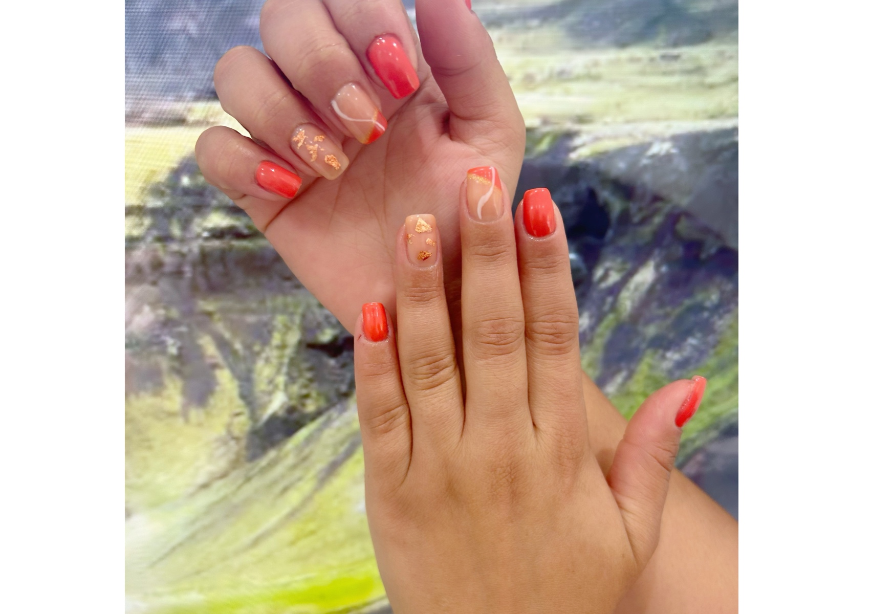 Gel Manicure & Reguarl Pedicure 