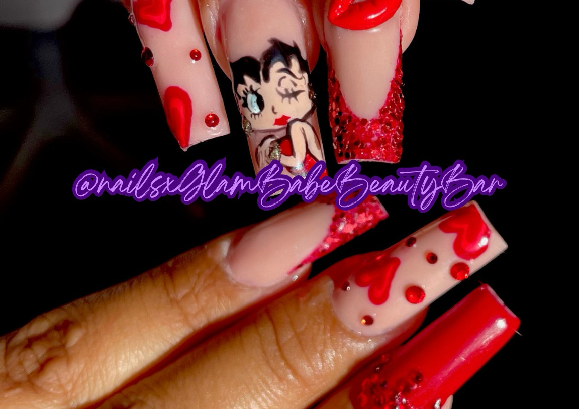 Nail Art, Line Work, Sugar Nail