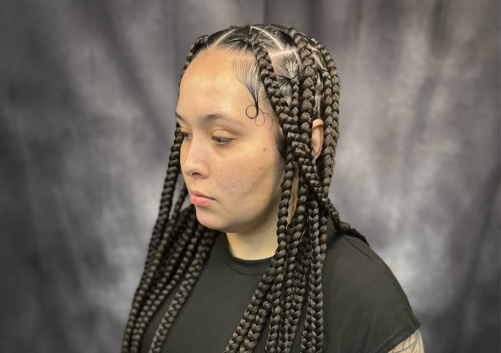 Knotless Jumbo  Box Braids 