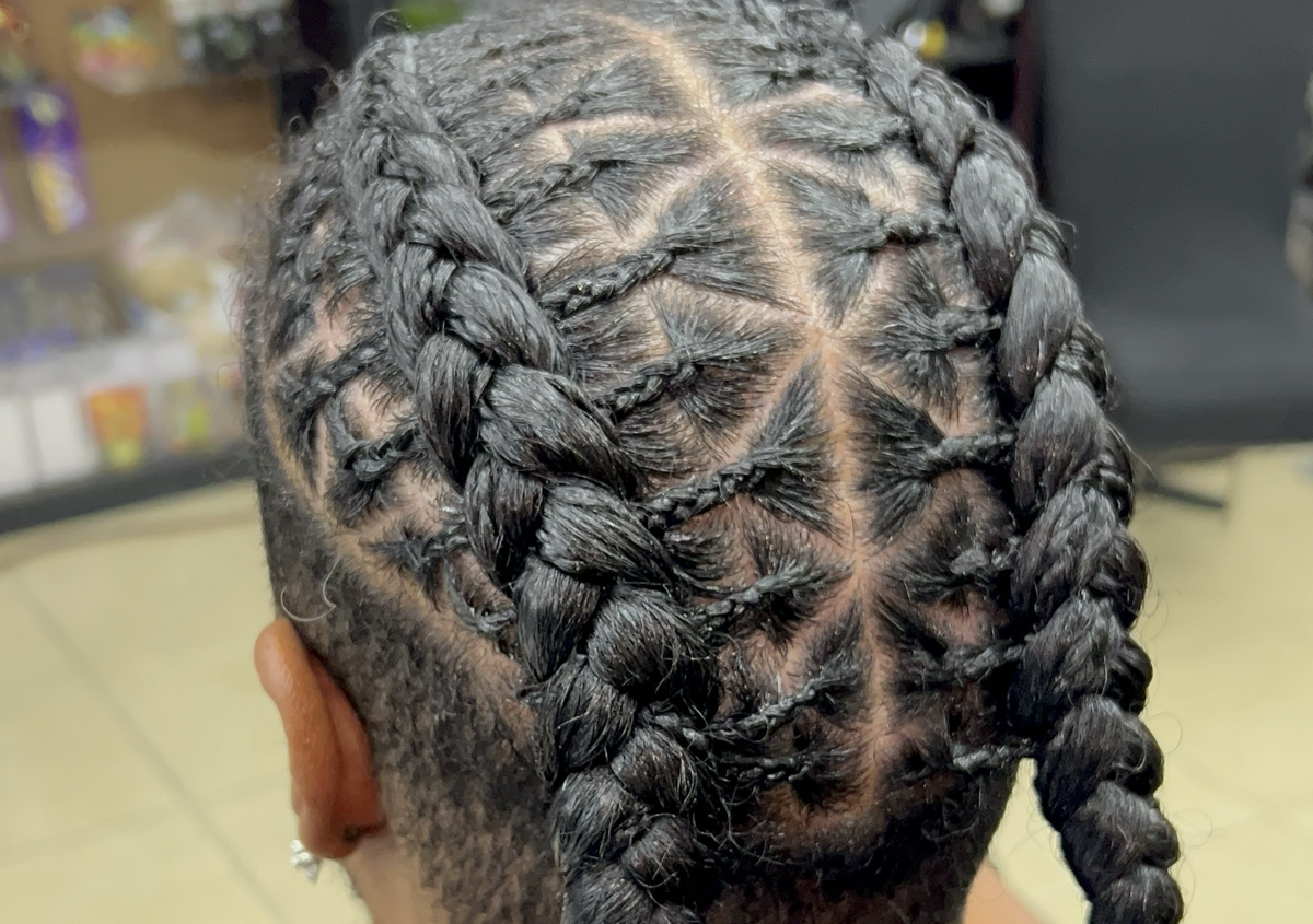 French braids (2 braids)