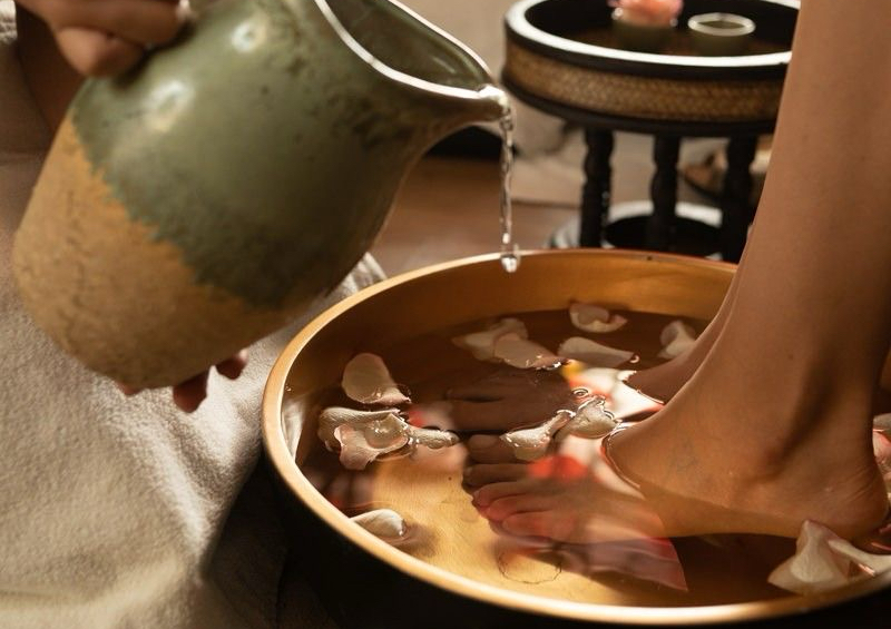 Spa de pés com pedicure