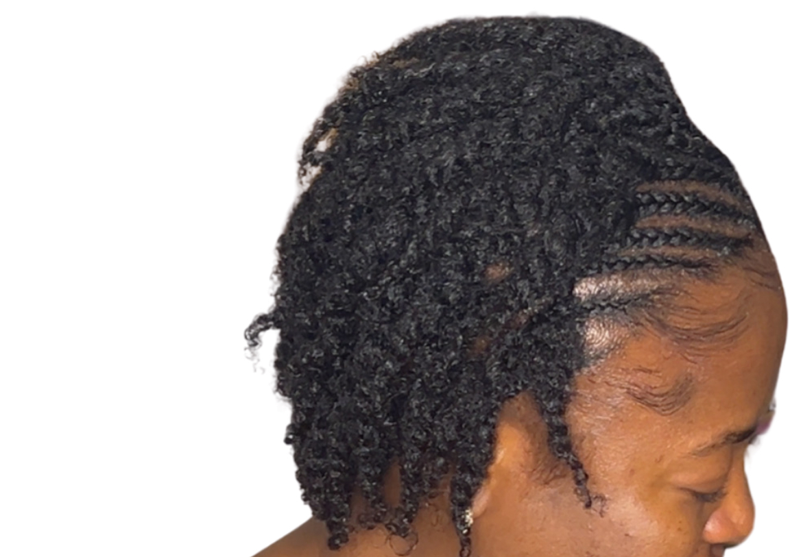 Natural hair twist