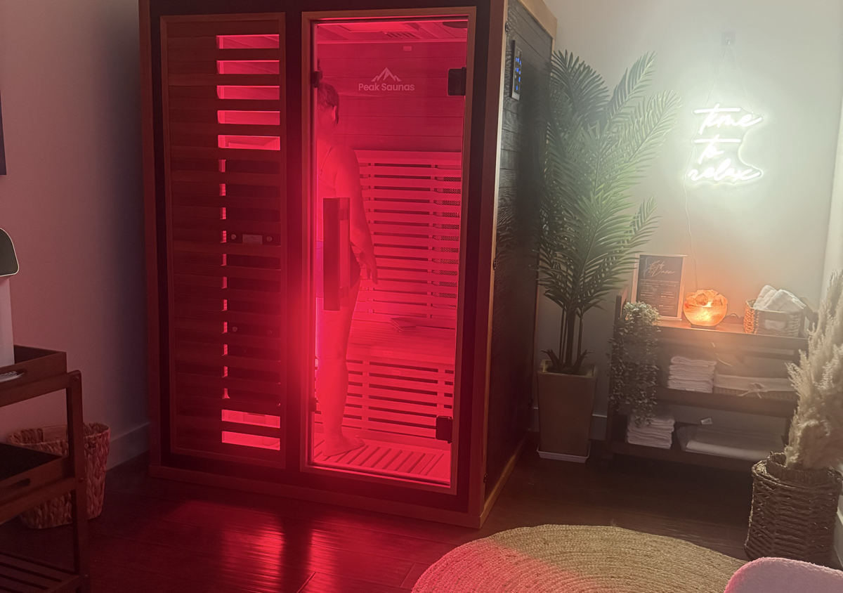 Red light therapy sauna 