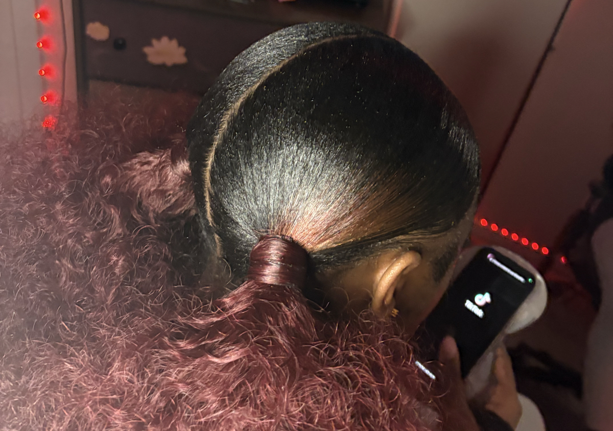 2 Low ponytails
