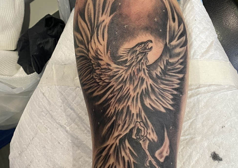 Small tattoo palm size