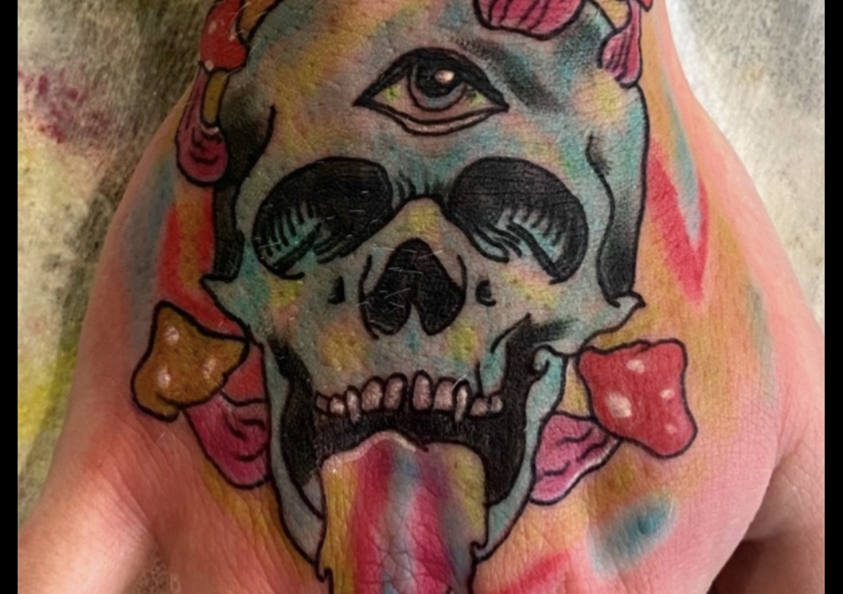 Hand tattoo