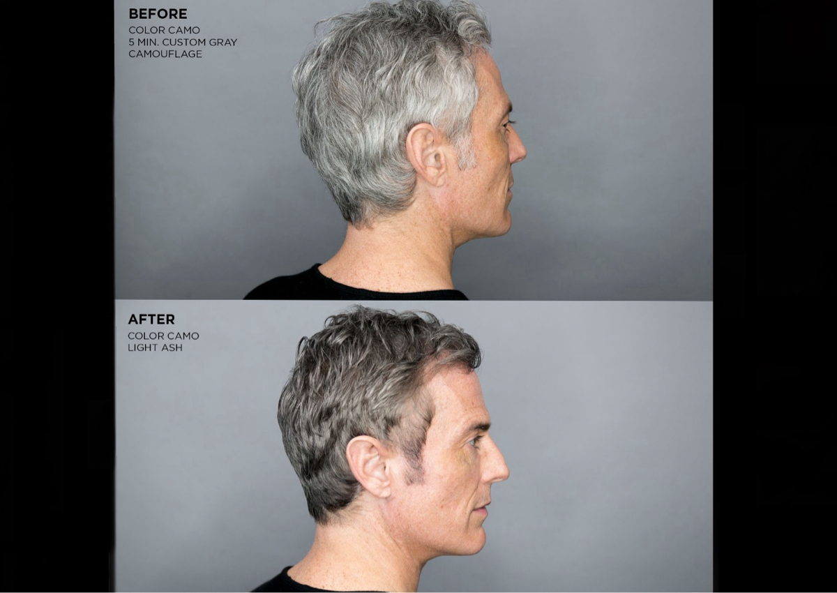 Hair color silver gray