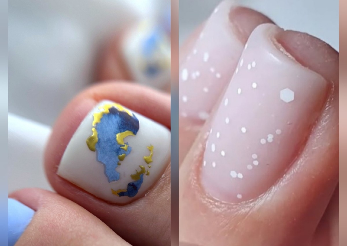 Manichiura cu oja semipermanenta /gel unghii scurte si pedichiura doar  cu oja semipermanenta indiferent de model /culoare   