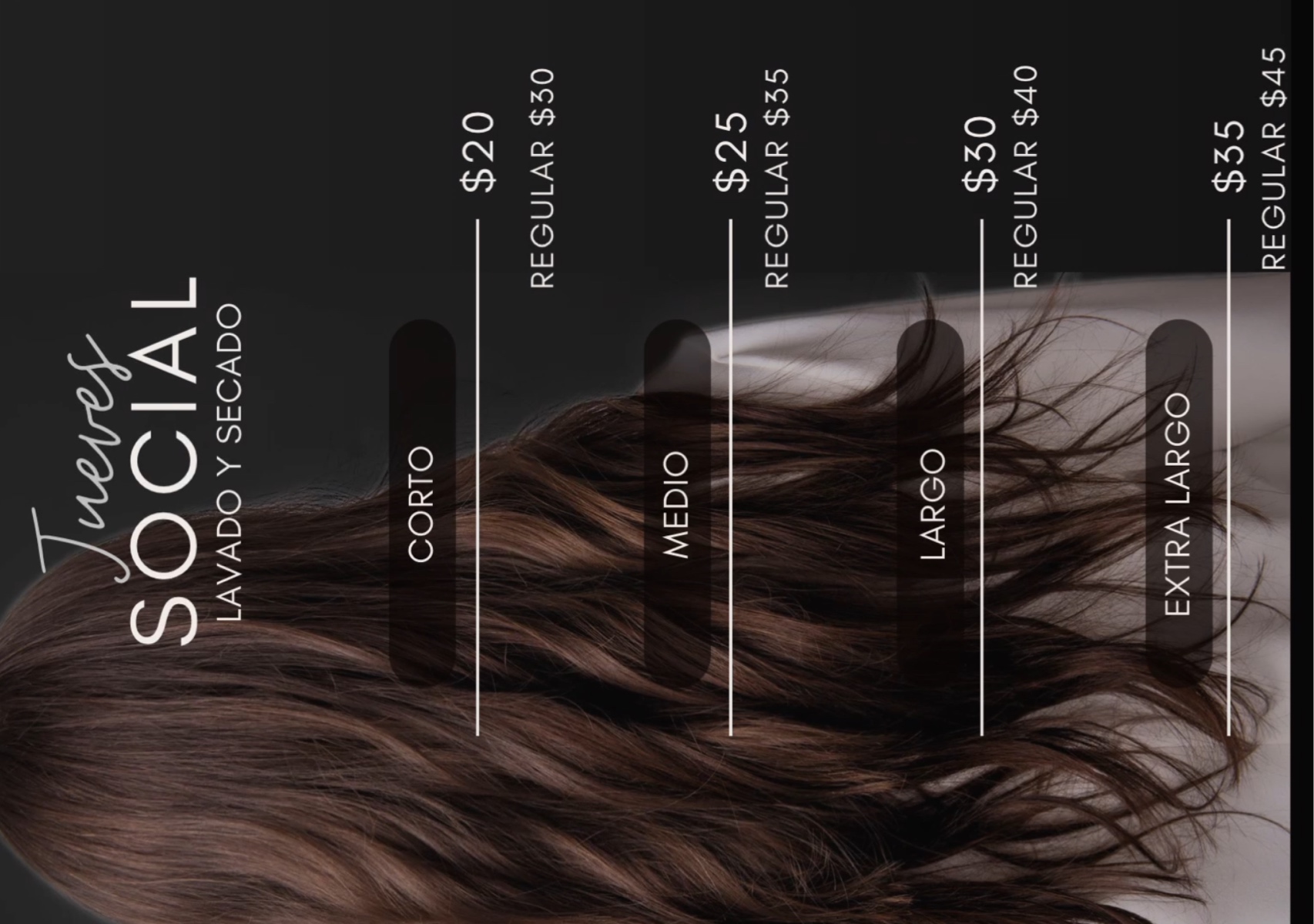 Oferta Jueves social (lavado y secado)