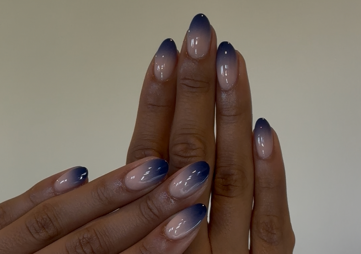 Hard Gel + Intricate design (no extensions)