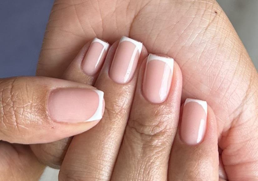 BIAB + French Tips  (No Extensions)