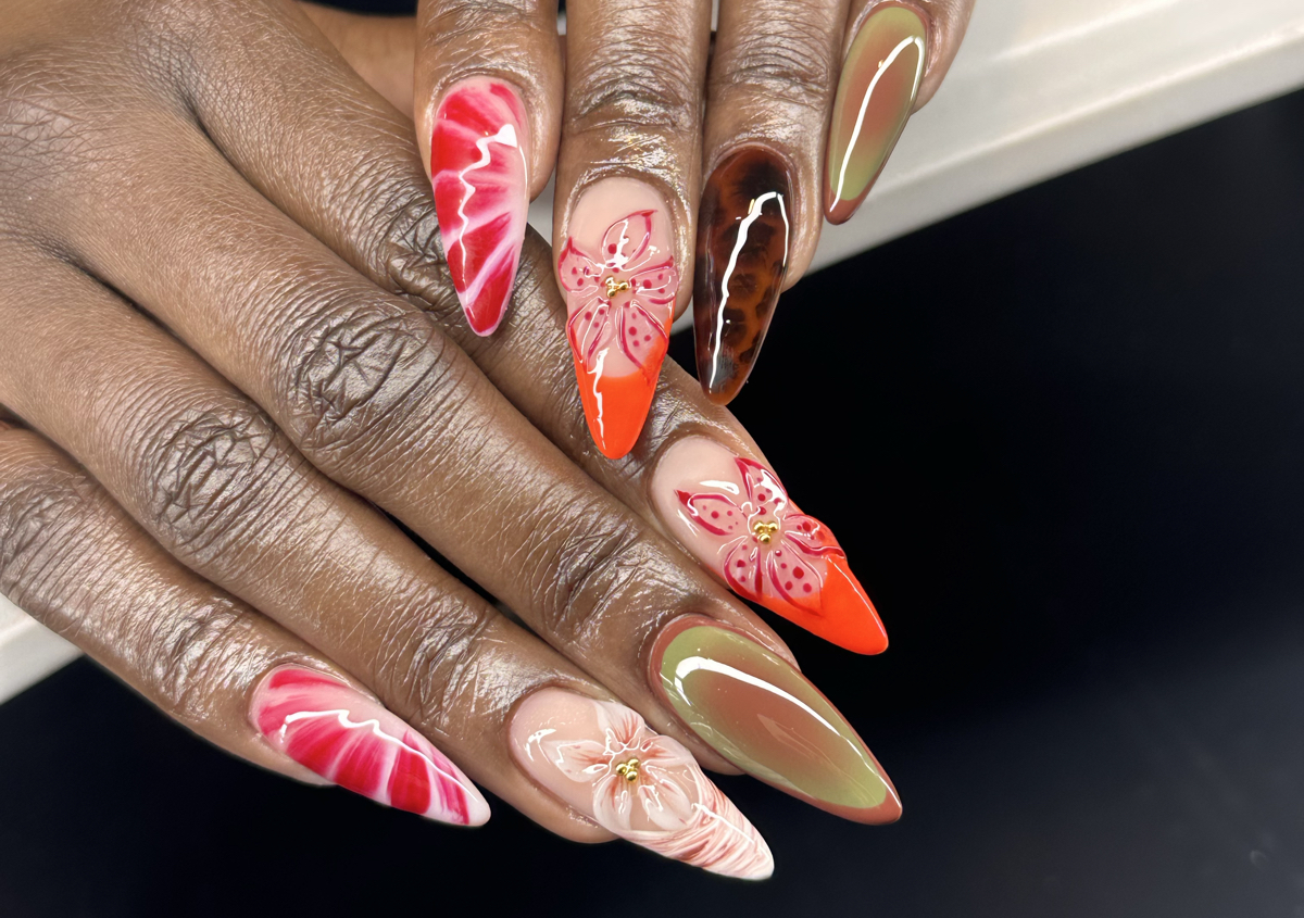 Hard Gel infill + Super intricate design 