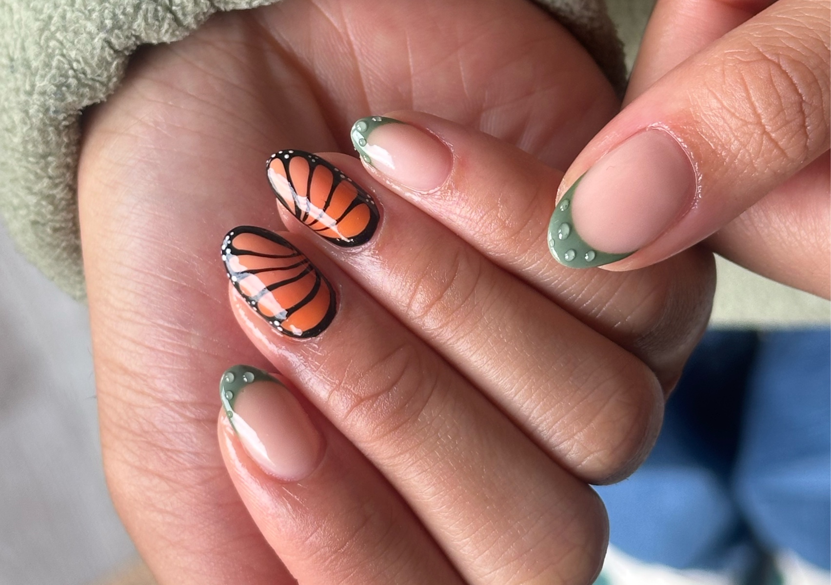 BIAB + Intricate Design (no extensions) 