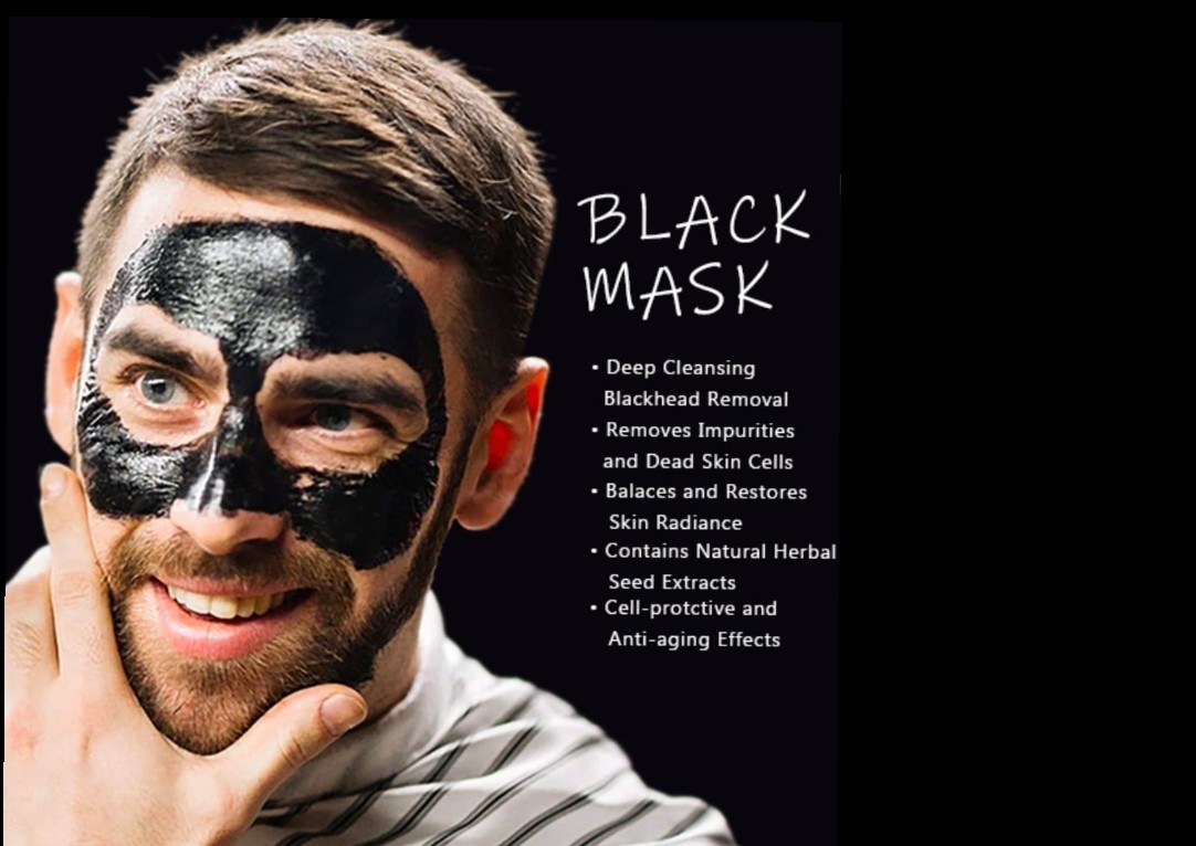 Haircut and black mask