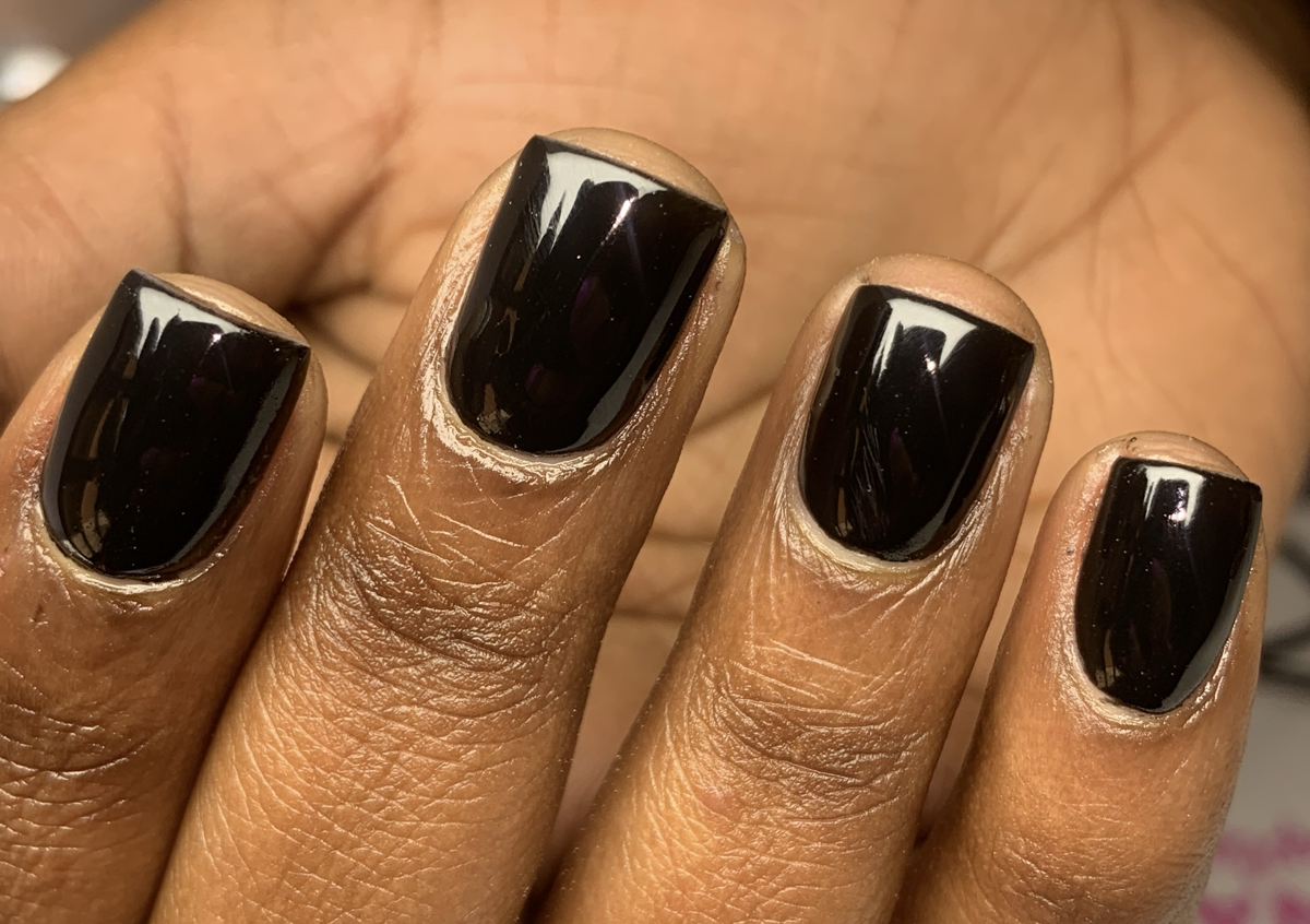 Polygel overlay on natural nails