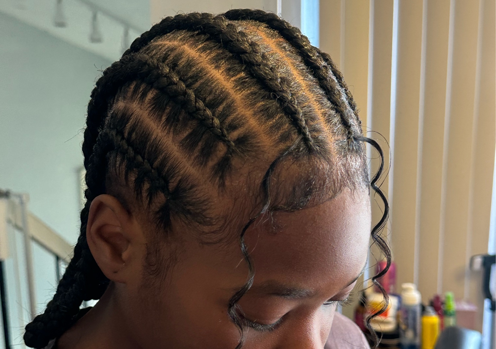 Straight back w/ barrell knots (6) 