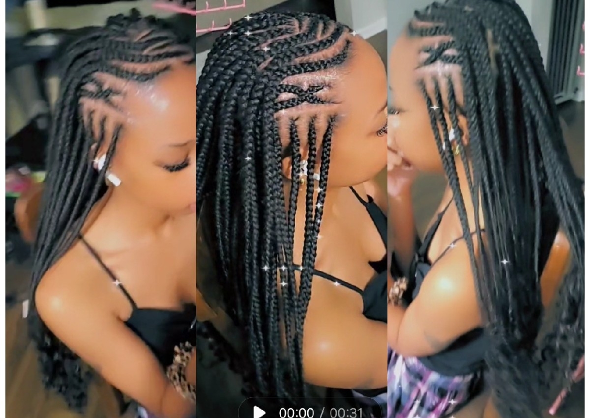 Tribal/ feed in/ scalp braids small or long/ fulani