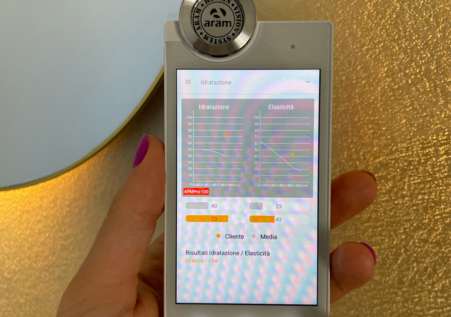 Check up viso con prova prodotti