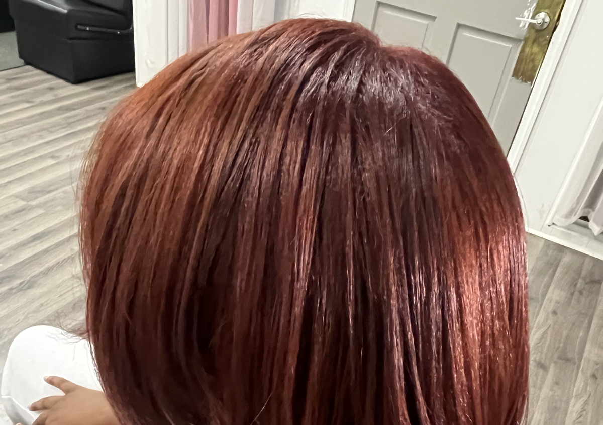 Full head of lightener w/ toner or semi color