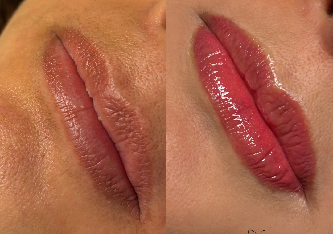 Retoque de micropigmentacion de Labios 