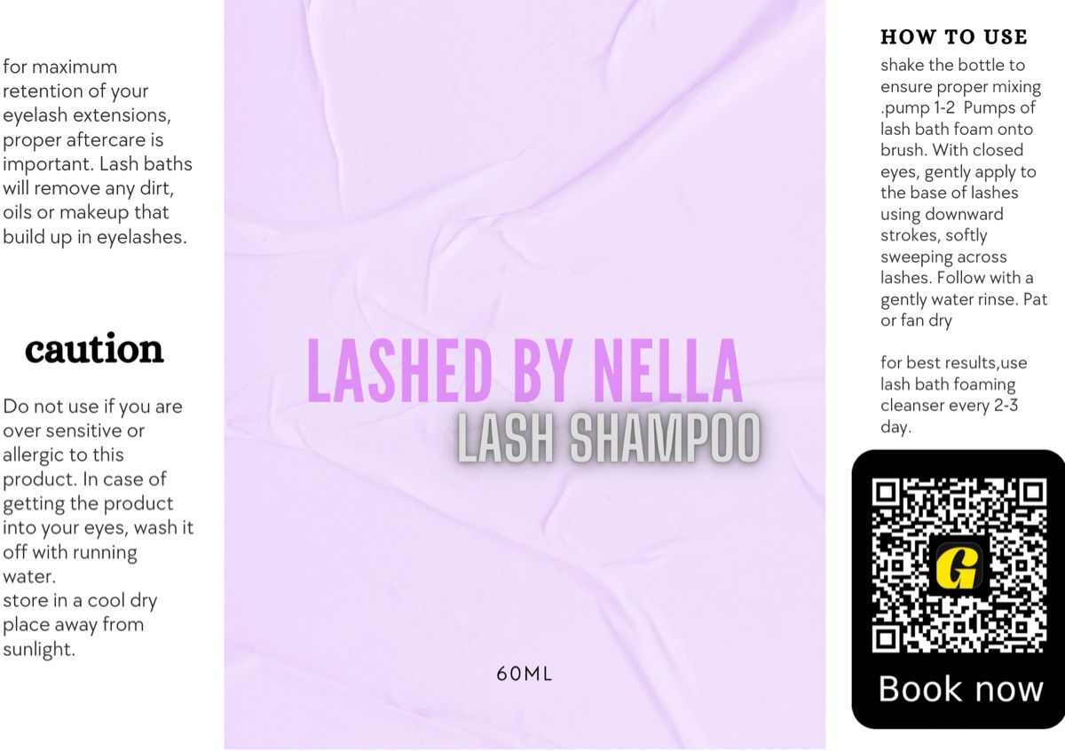 Lash shampoo