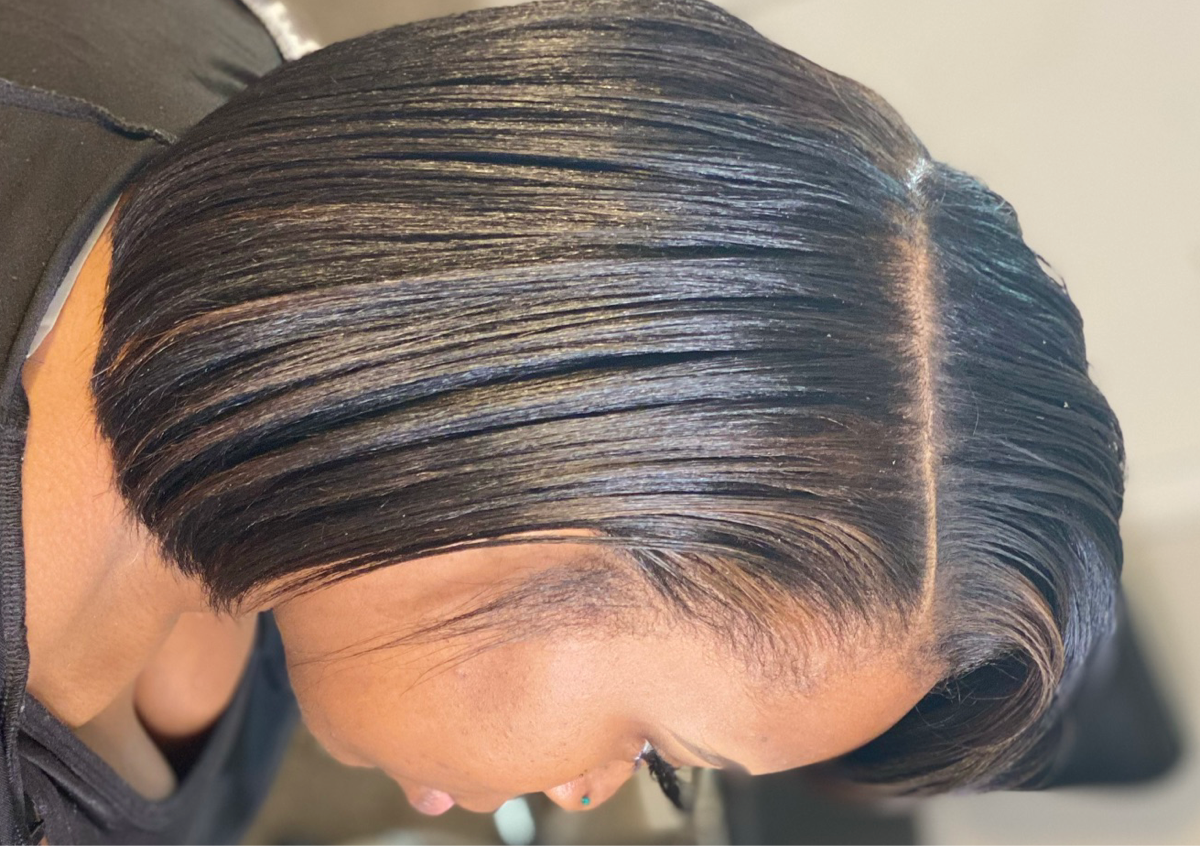 Natural Hair, Wash, Trim, curls or silk press