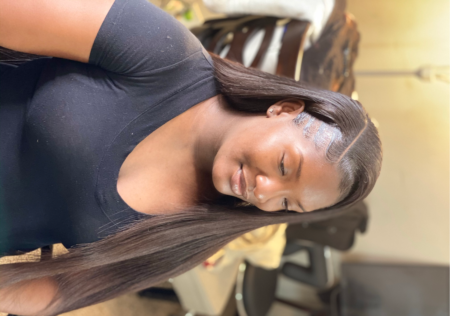 Sew -in with leave out 