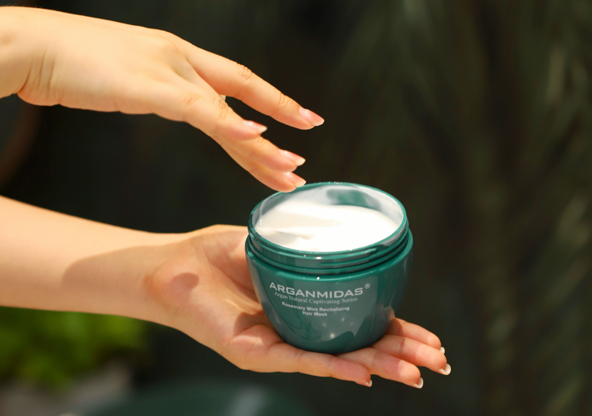 Masque capillaire revitalisant au romarin et à la menthe 🍵
