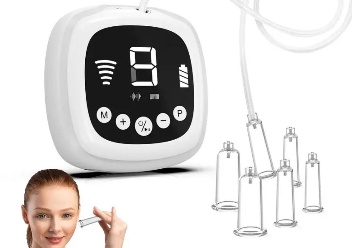 Facial cupping massage 