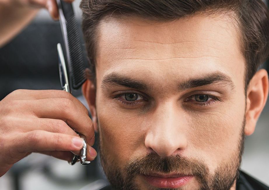 Regular fade and Beard Outline / Wet cut with scissors on top    $45