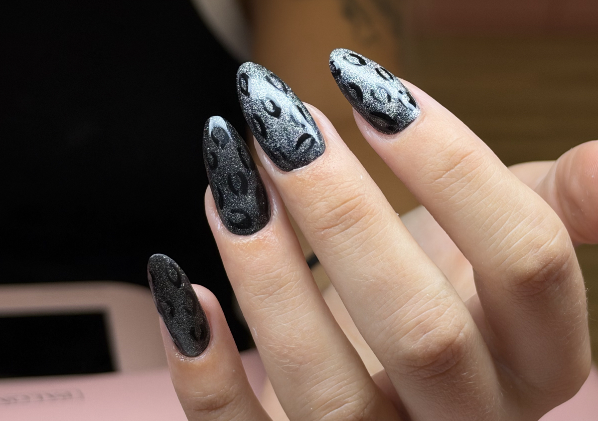Leopard Cat Eye Manicure (2/2)